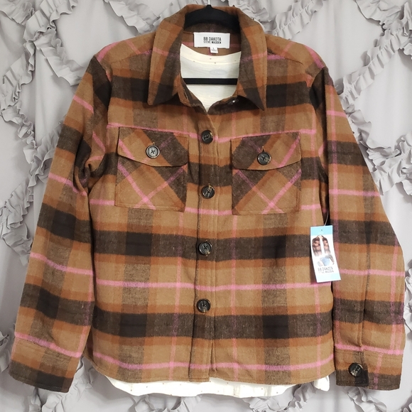 BB Dakota Steve Madden Shacket in size Large - Picture 3 of 7